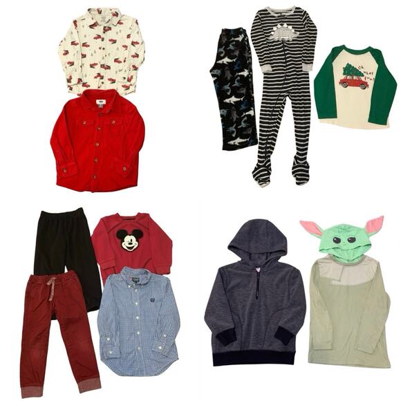 Boys Size 4 And 4T Clothing Lot Fall Winter Gymboree Chaps Carters & More - Picture 1 of 9